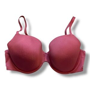 Calvin Klein Rusty Burgundy Smooth Logo Strap Lightly Lined T-Shirt Bra Size 38D